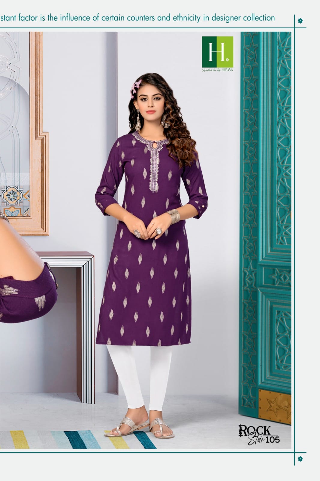 Hirwa Rockstar Heavy Bombay Rayon Designer Kurti Catalog